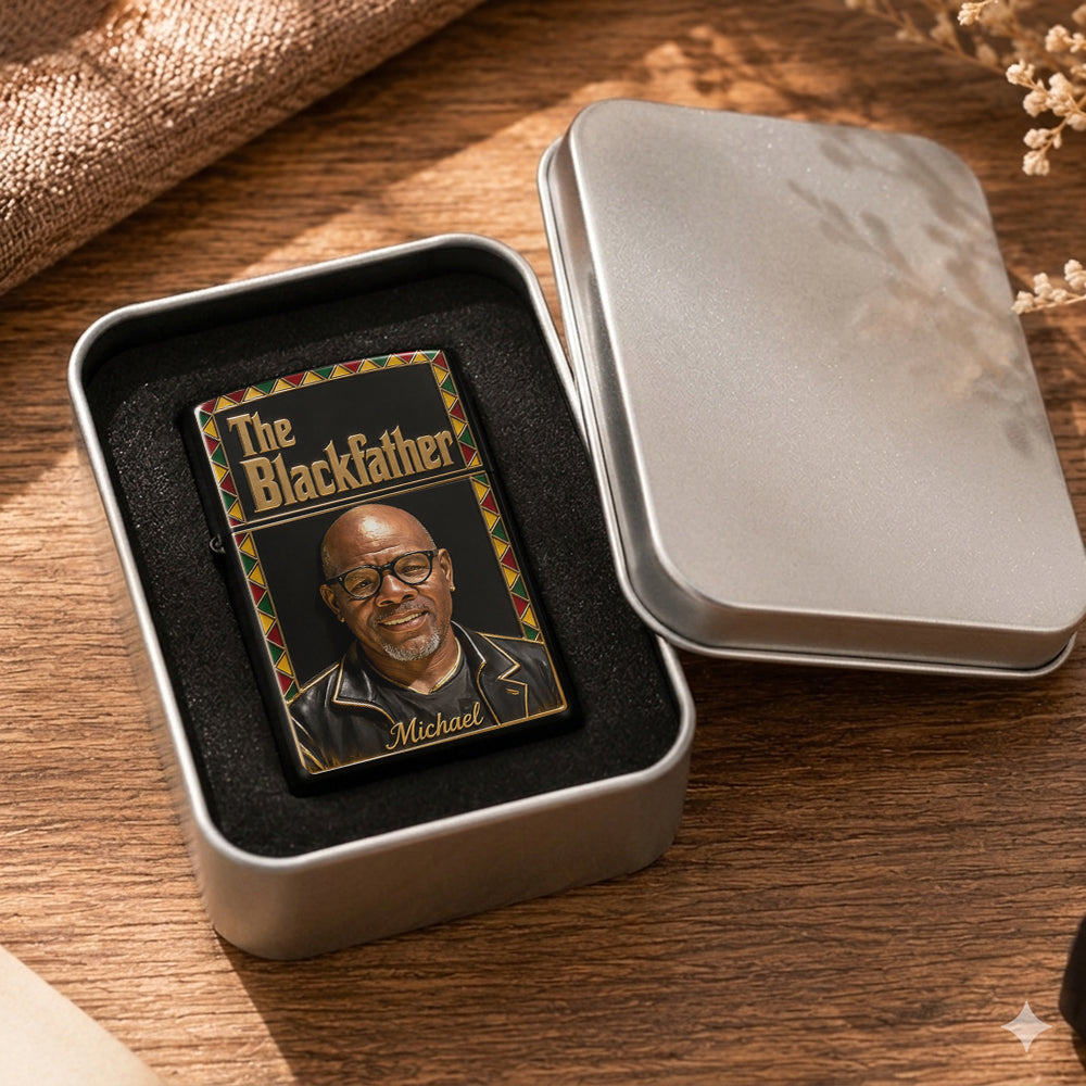 The Blackfather - Personalized African American Lighter