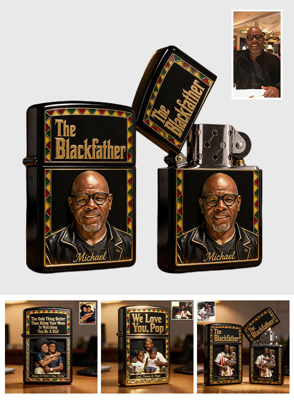 The Blackfather - Personalized African American Lighter
