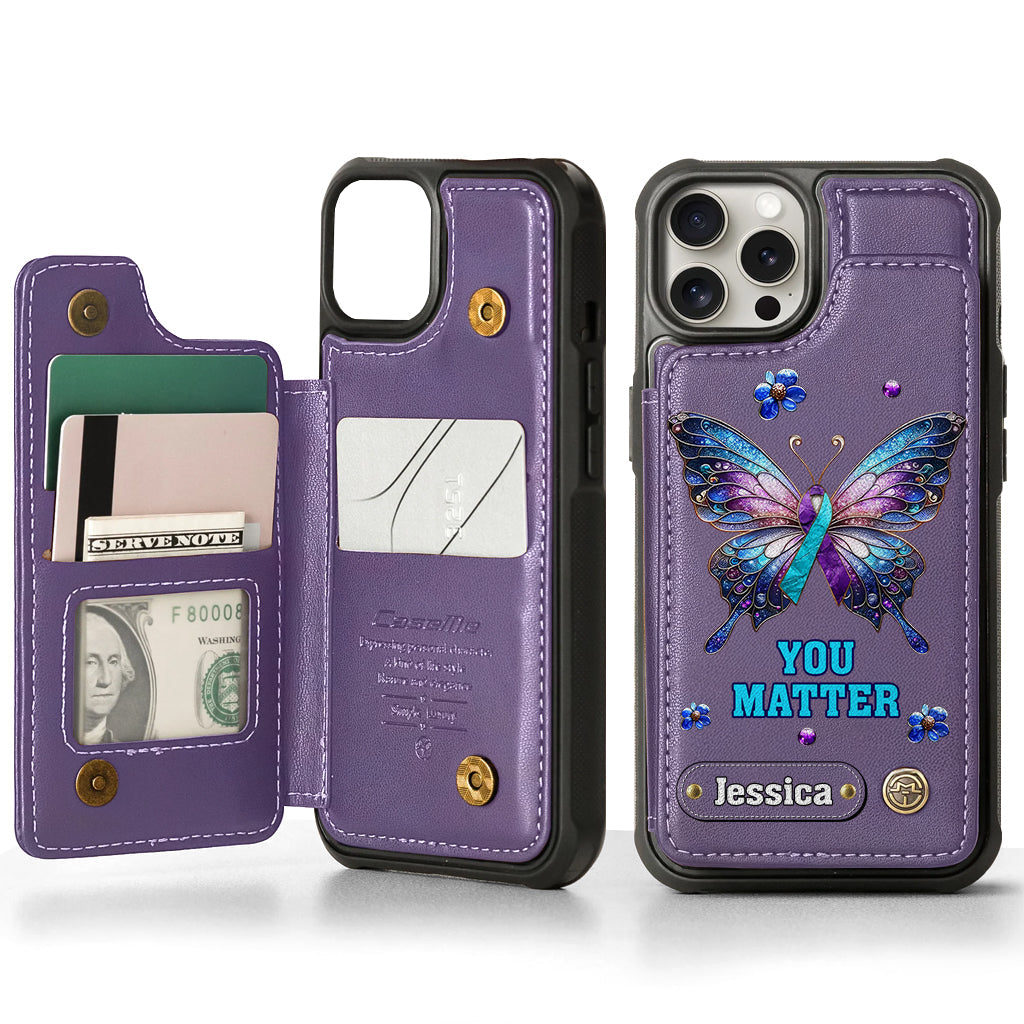 You Matter - Personalized Suicide Prevention Wallet Phone Case