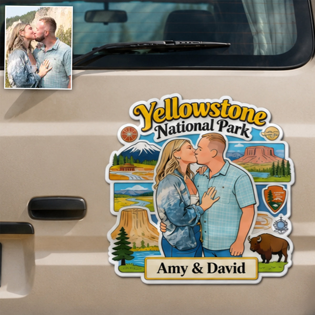 National Park Travel Memories - Personalized National Parks Magnet