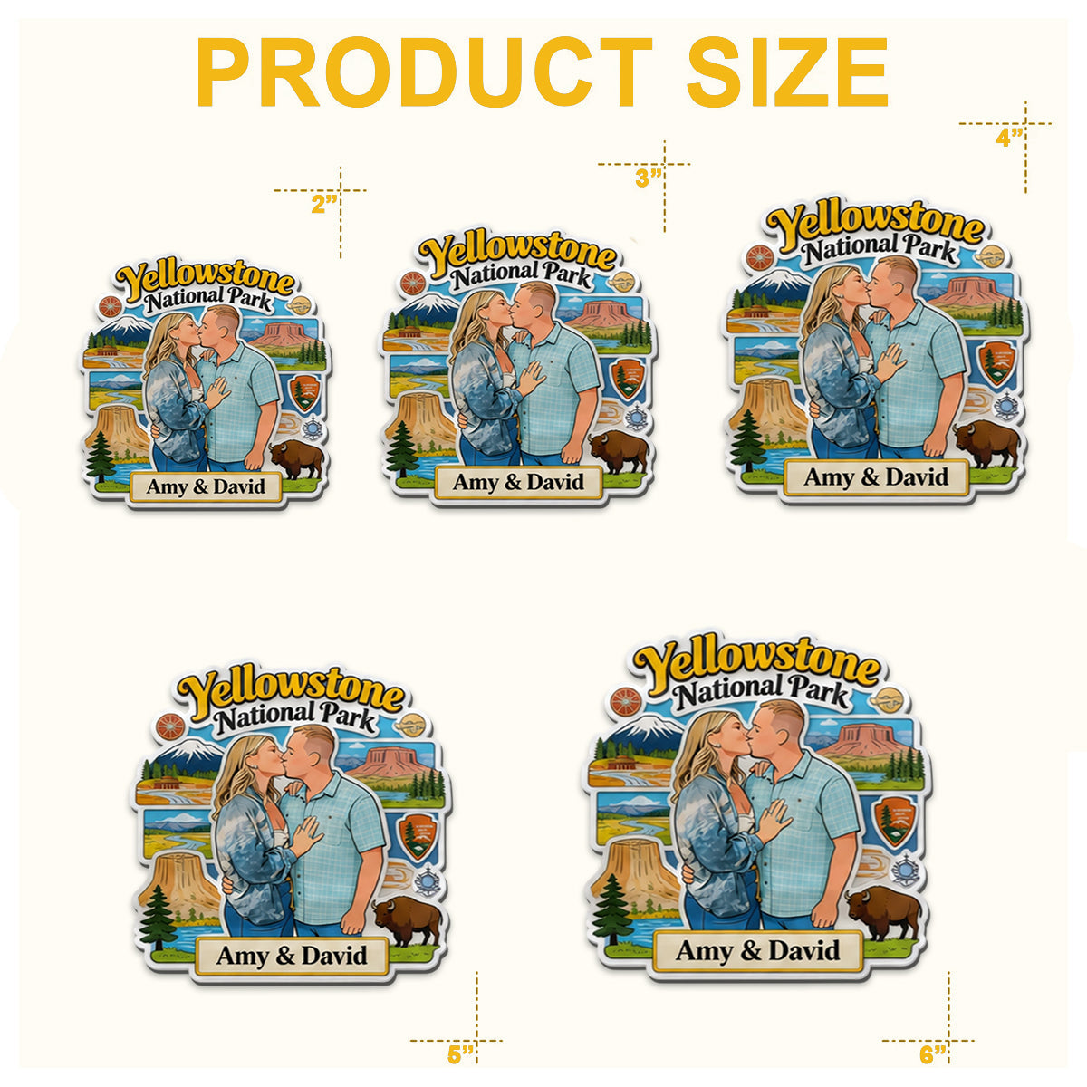 National Park Travel Memories - Personalized National Parks Magnet