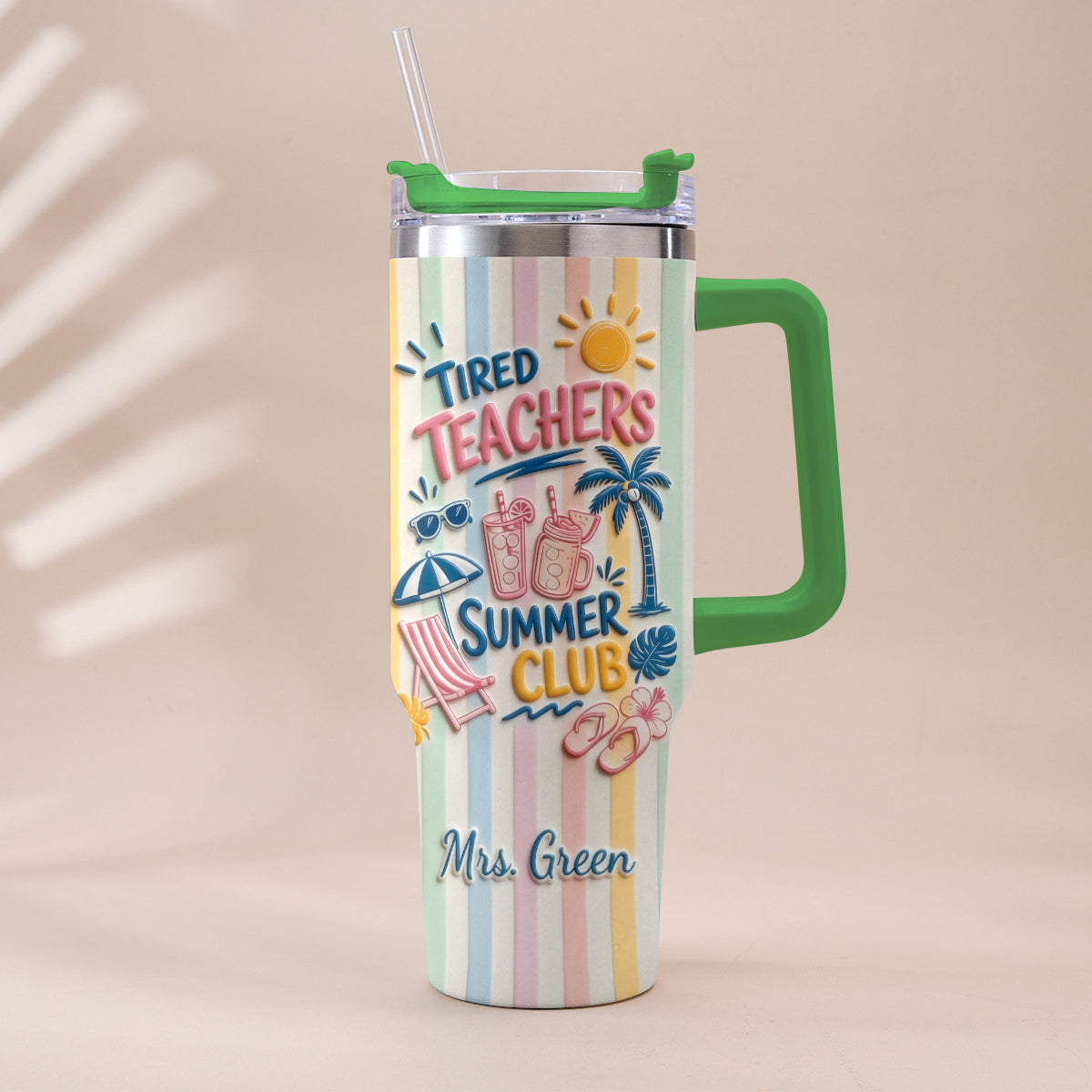 Teachers Off - Personalized Teacher Tumbler With Handle