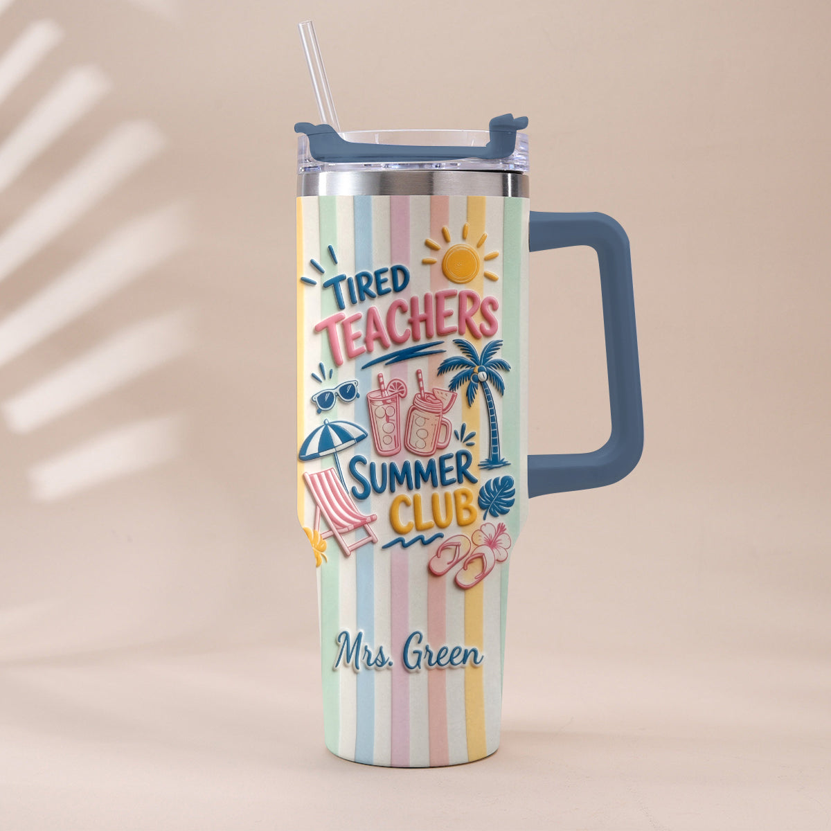 Teachers Off - Personalized Teacher Tumbler With Handle