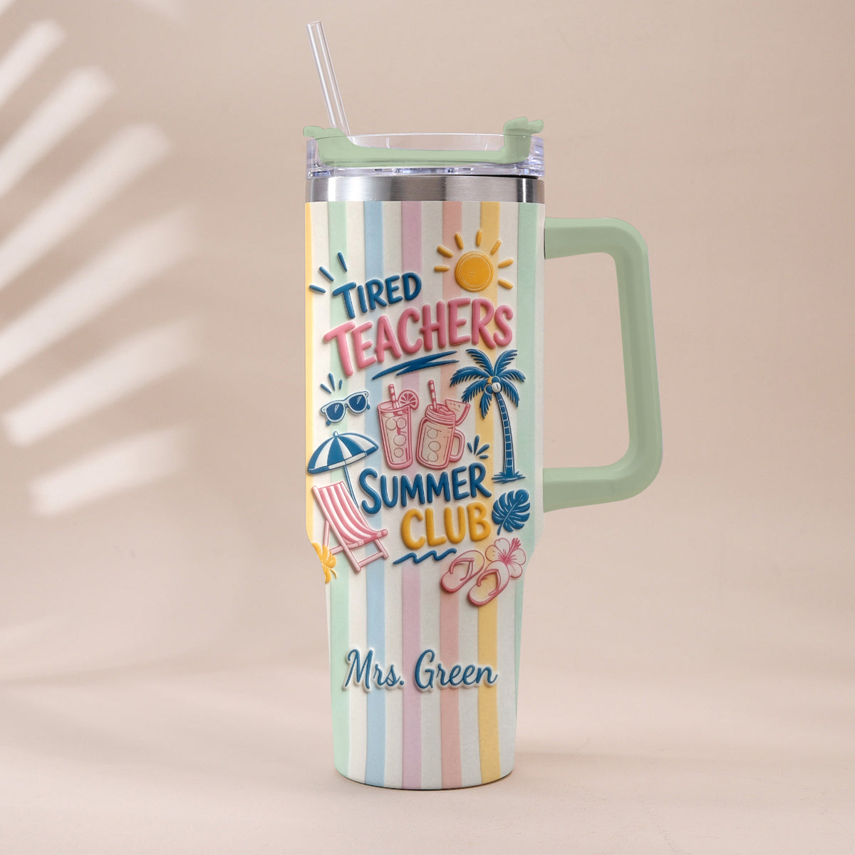 Teachers Off - Personalized Teacher Tumbler With Handle
