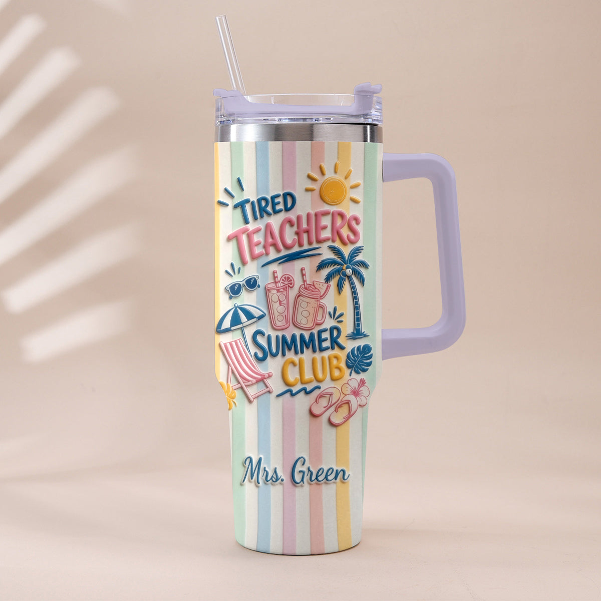 Teachers Off - Personalized Teacher Tumbler With Handle