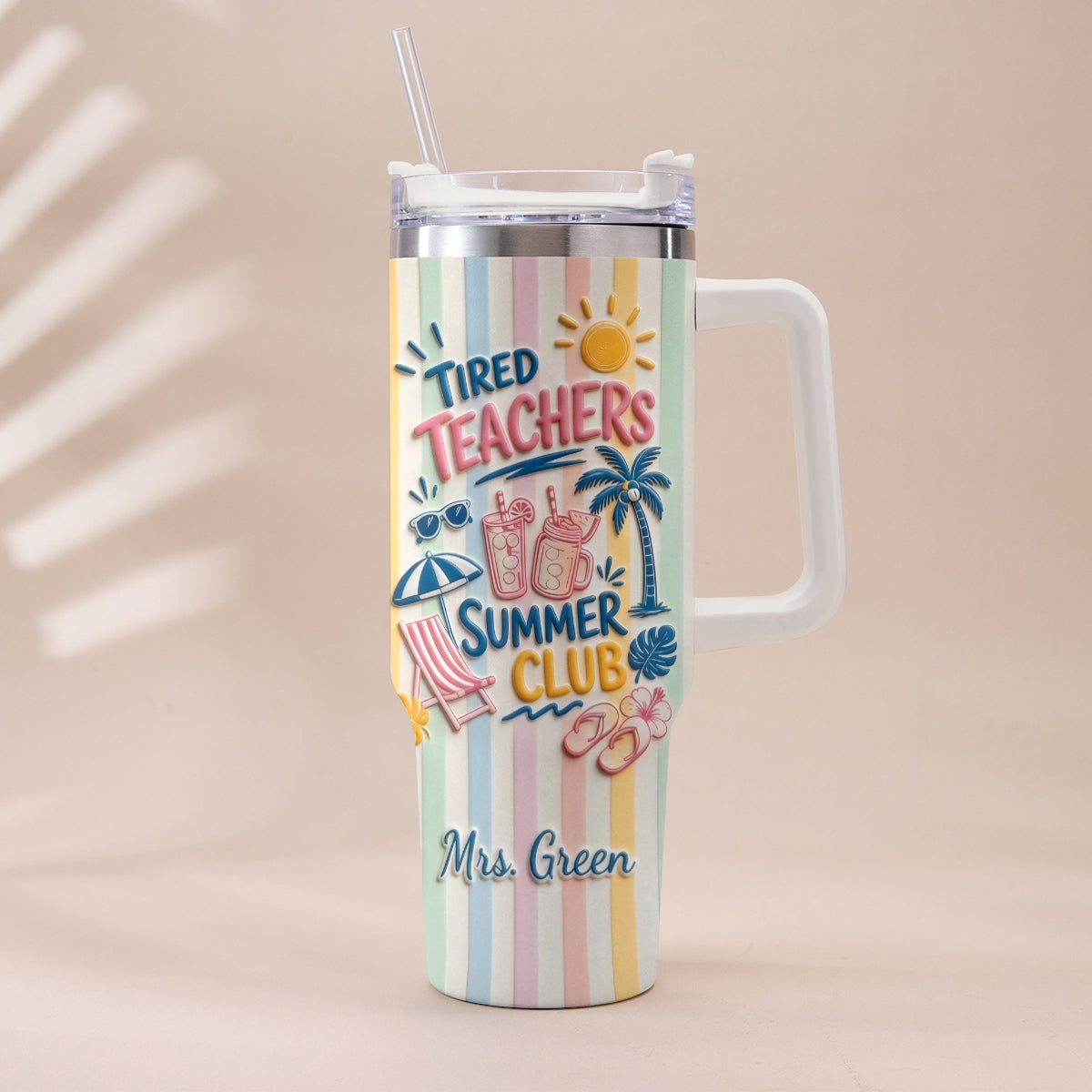 Teachers Off - Personalized Teacher Tumbler With Handle