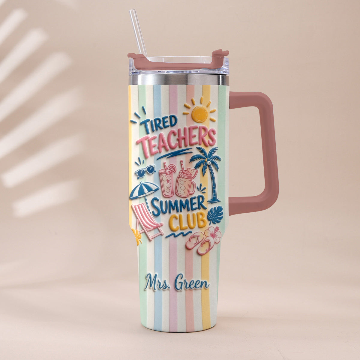 Teachers Off - Personalized Teacher Tumbler With Handle