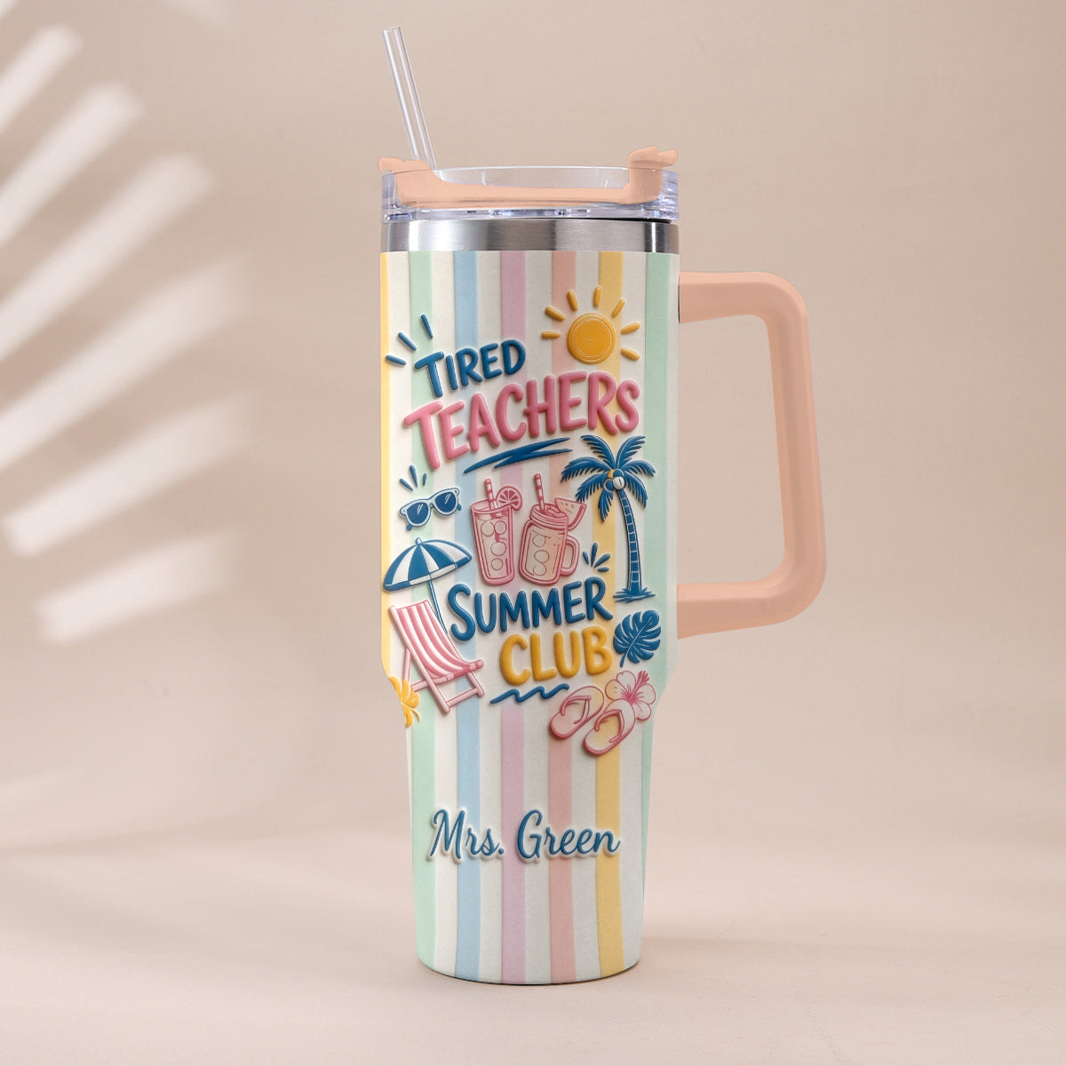 Teachers Off - Personalized Teacher Tumbler With Handle