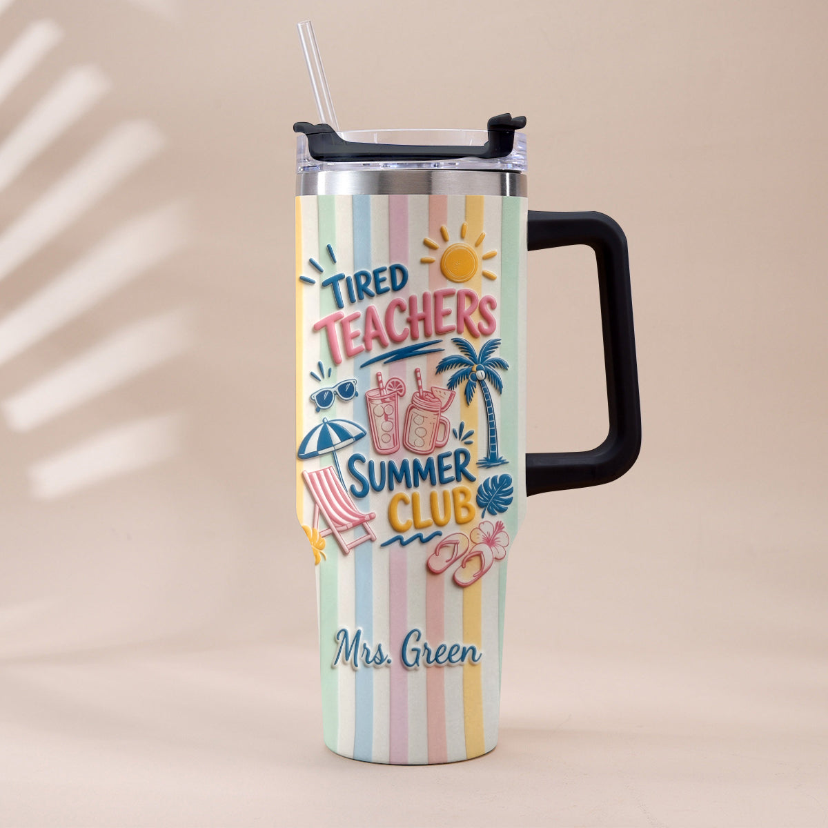 Teachers Off - Personalized Teacher Tumbler With Handle