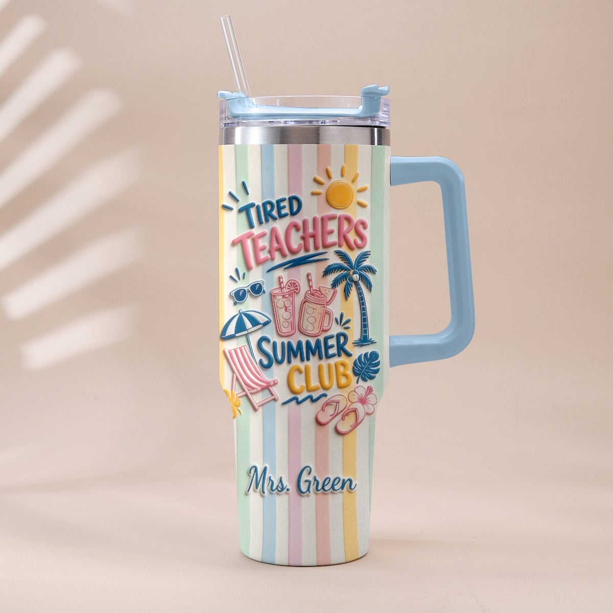 Teachers Off - Personalized Teacher Tumbler With Handle