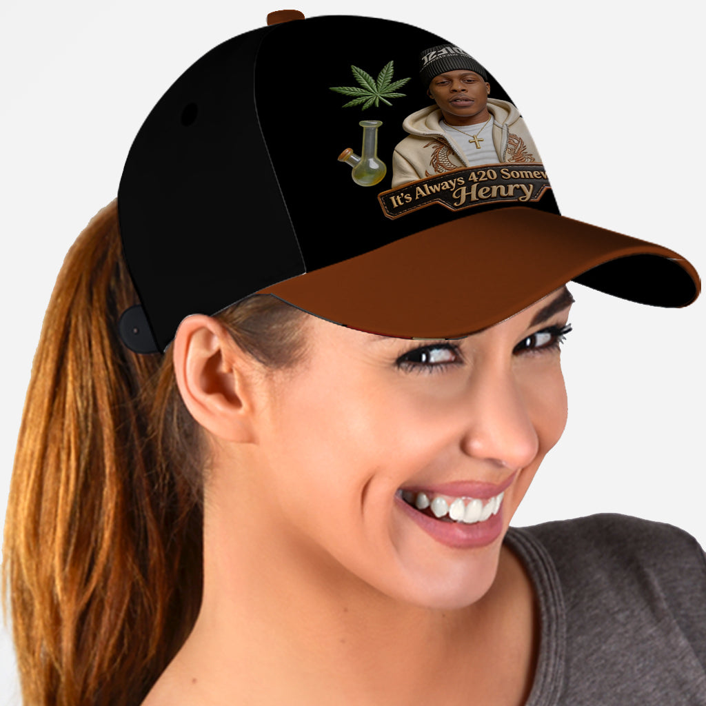World's Dopest Dad - Personalized Weed Classic Cap