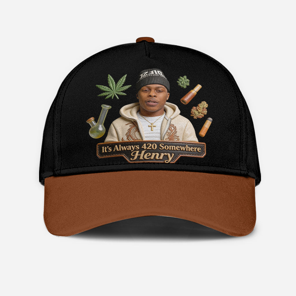World's Dopest Dad - Personalized Weed Classic Cap