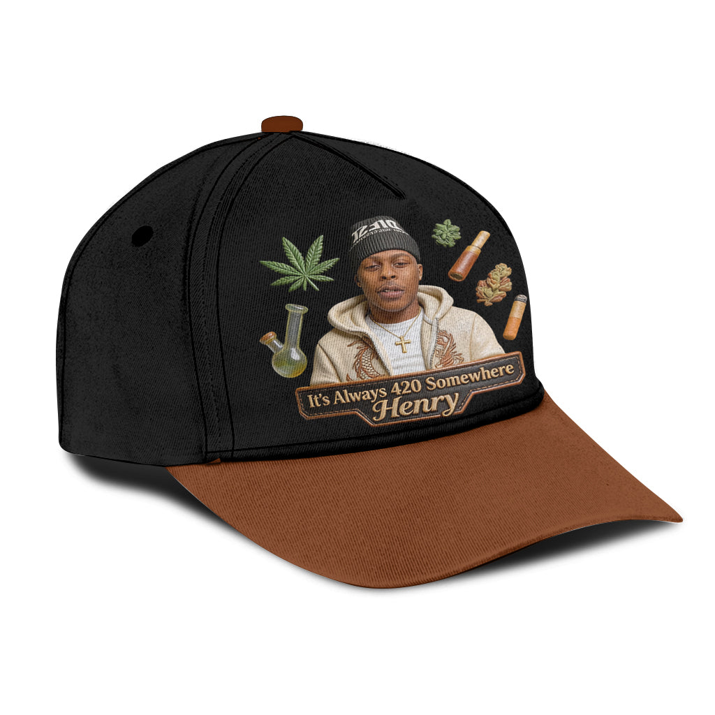 World's Dopest Dad - Personalized Weed Classic Cap