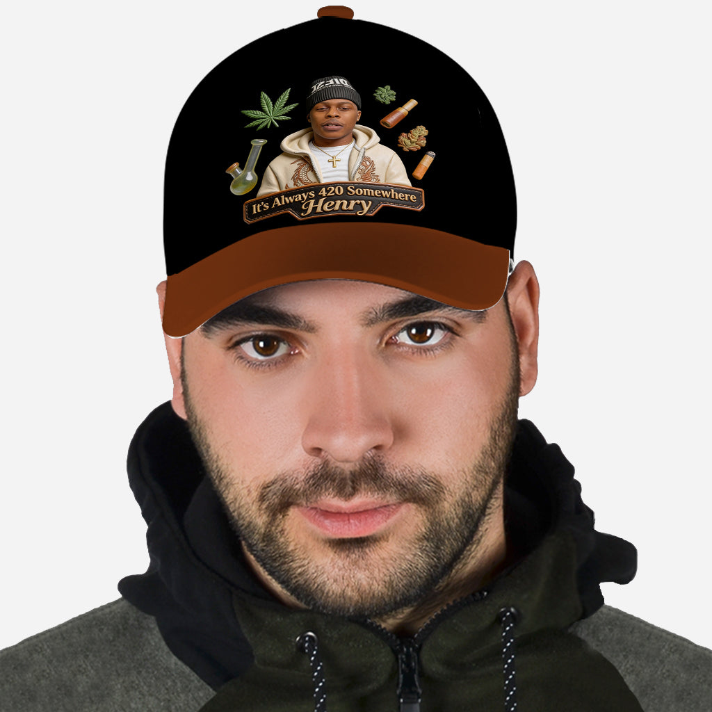 World's Dopest Dad - Personalized Weed Classic Cap