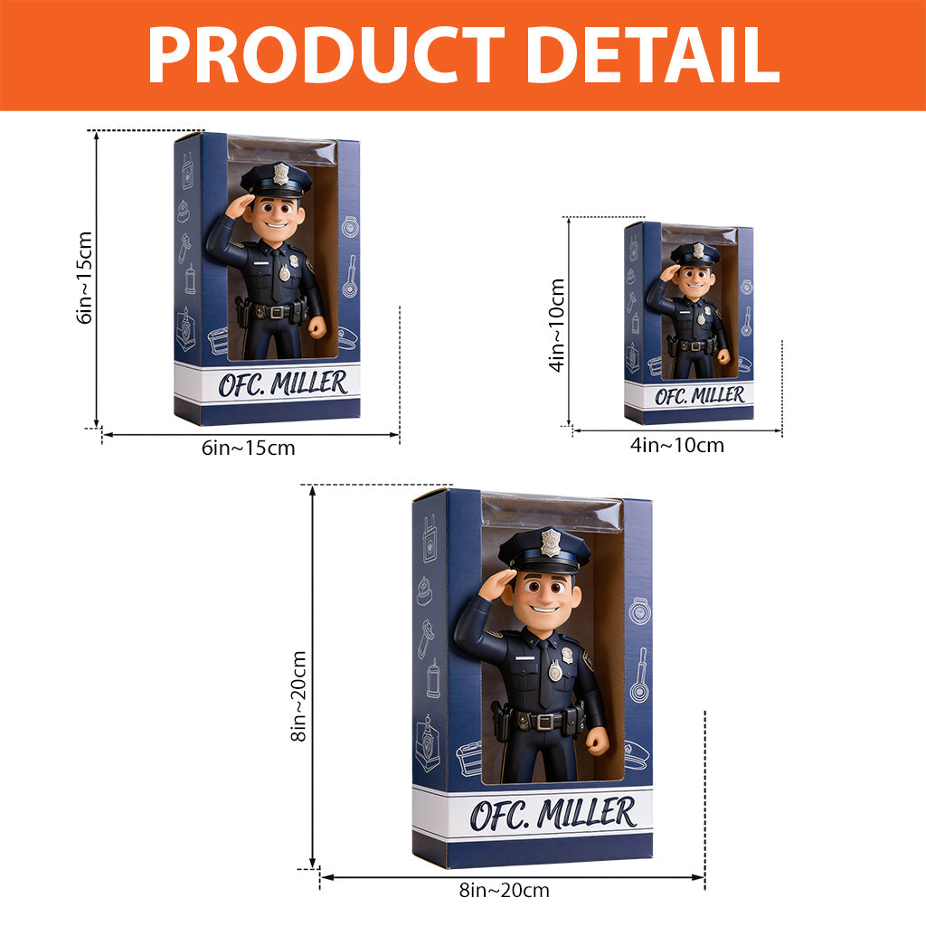 Police Gifts - Personalized Police Officer Custom Shaped Acrylic Plaque
