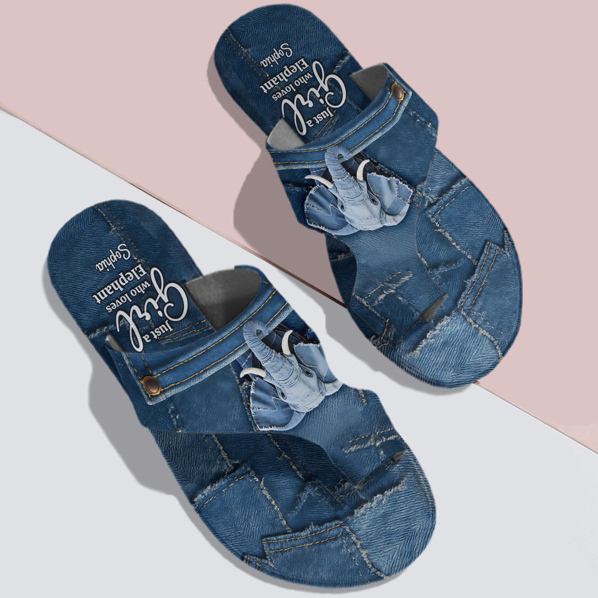 Love Elephant - Personalized Elephant Open Toe Sandals