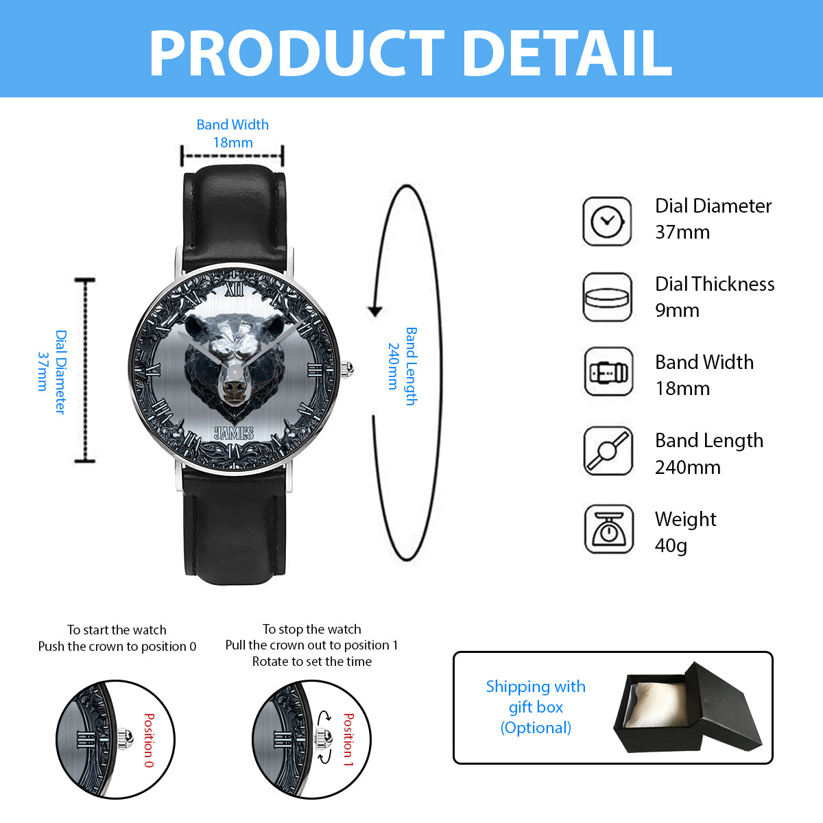 Love Hunting - Personalized Hunting Hand Watch