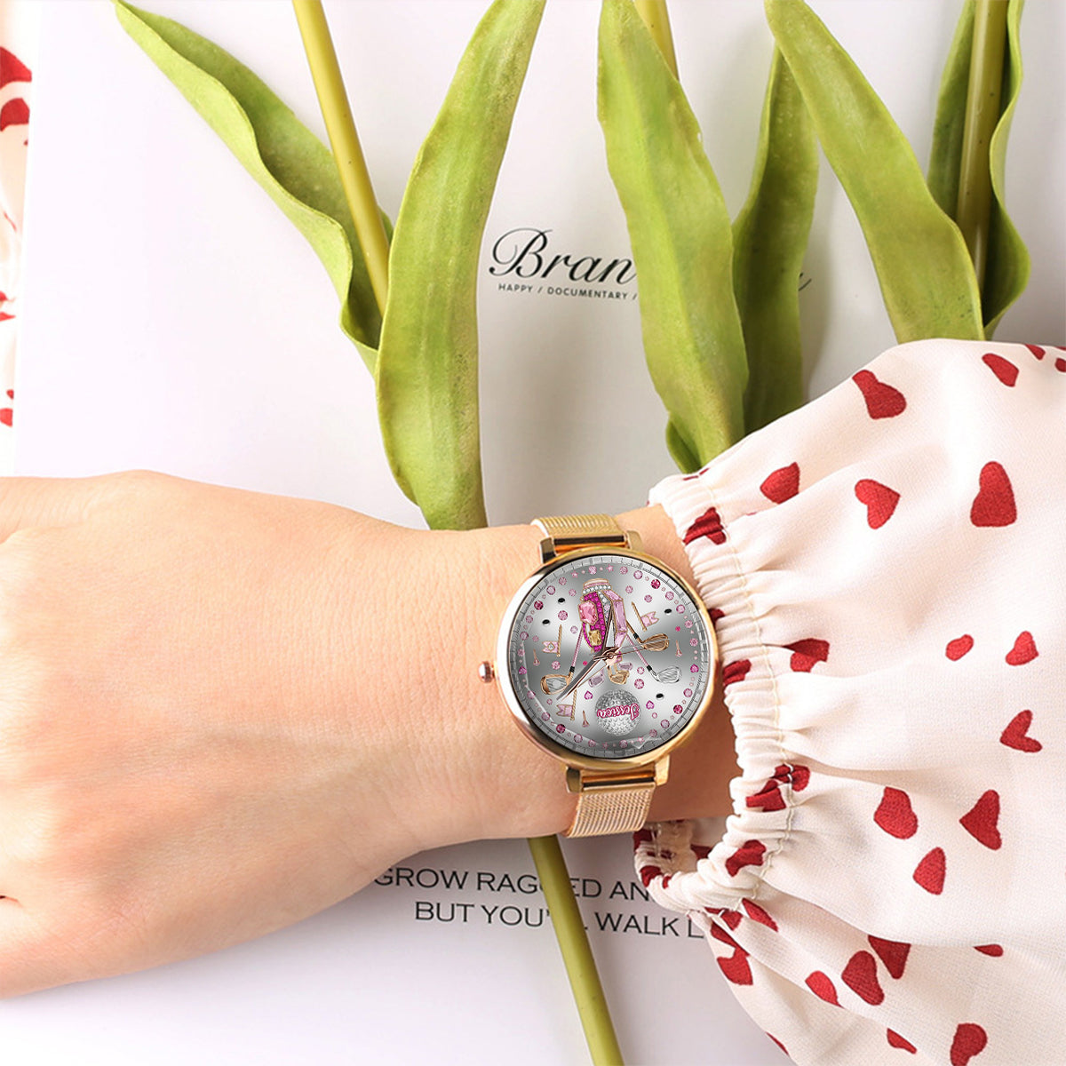 Love Golf - Personalized Golf Women Hand Watch