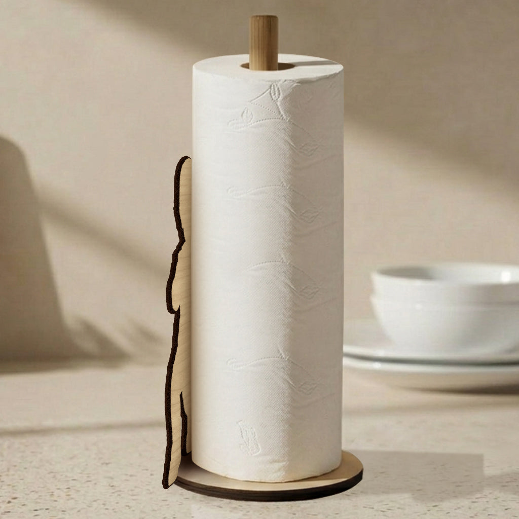 Thanks Dad Mom - Personalized Kid Paper Towel Stand