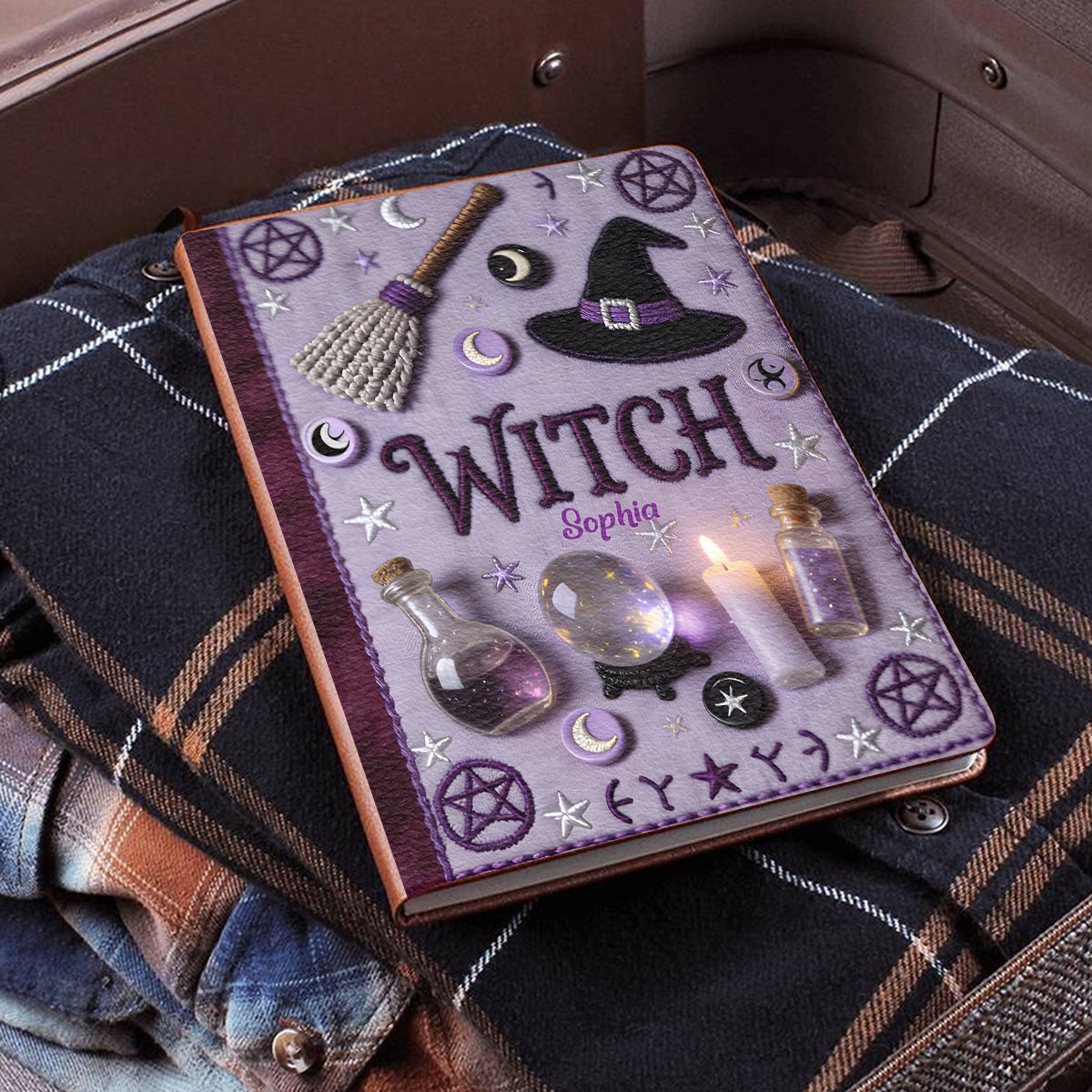 Magical Witch - Personalized Witch Leather Journal
