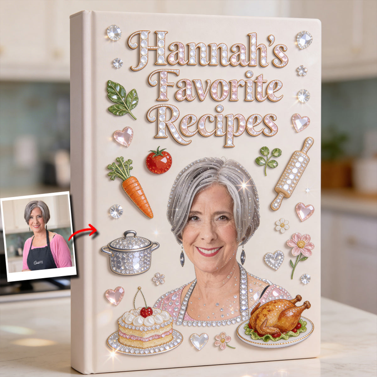 Mother Gift Idea, Mother Cooking Recipes - Personalized Mother Leather Journal