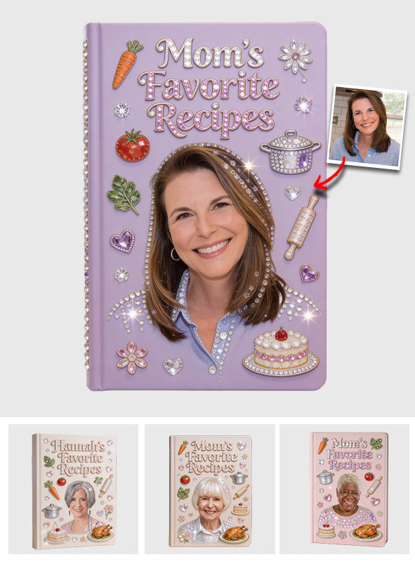 Mother Gift Idea, Mother Cooking Recipes - Personalized Mother Leather Journal