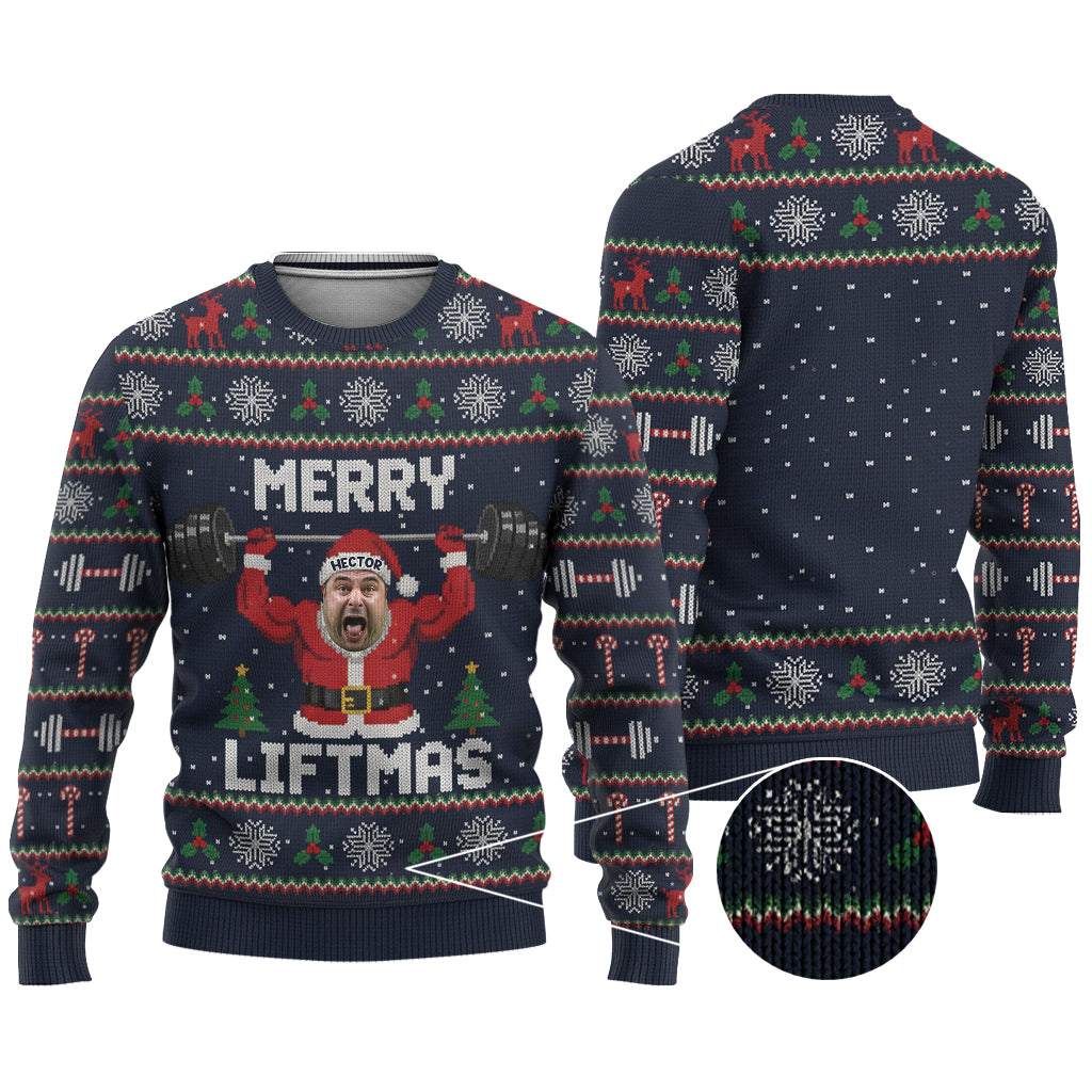 Merry Liftmas Christmas Jumper - Personalized Fitness Ugly Sweater