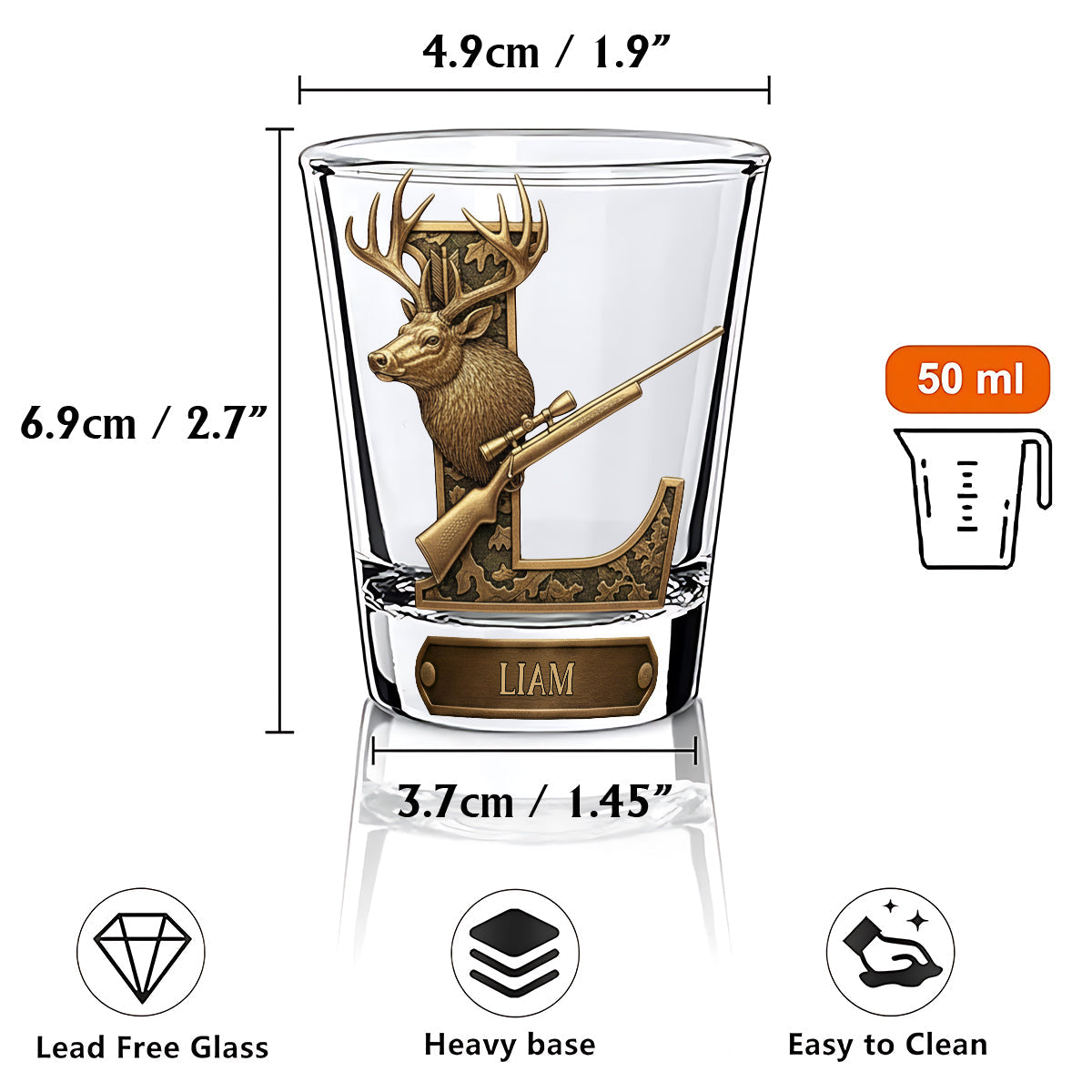 Love Hunting - Personalized Hunting Shot Glasses Set