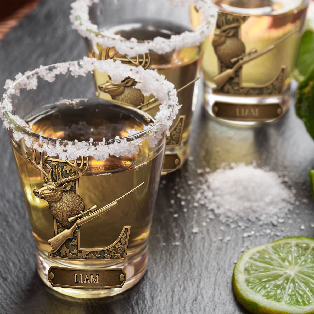 Love Hunting - Personalized Hunting Shot Glasses Set