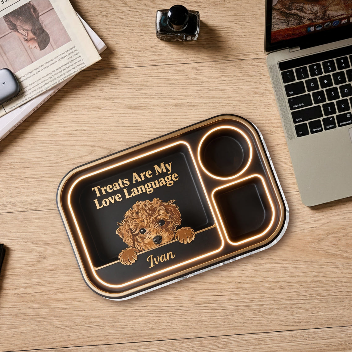 Treat Dealer - Personalized Dog Catch-All Tray