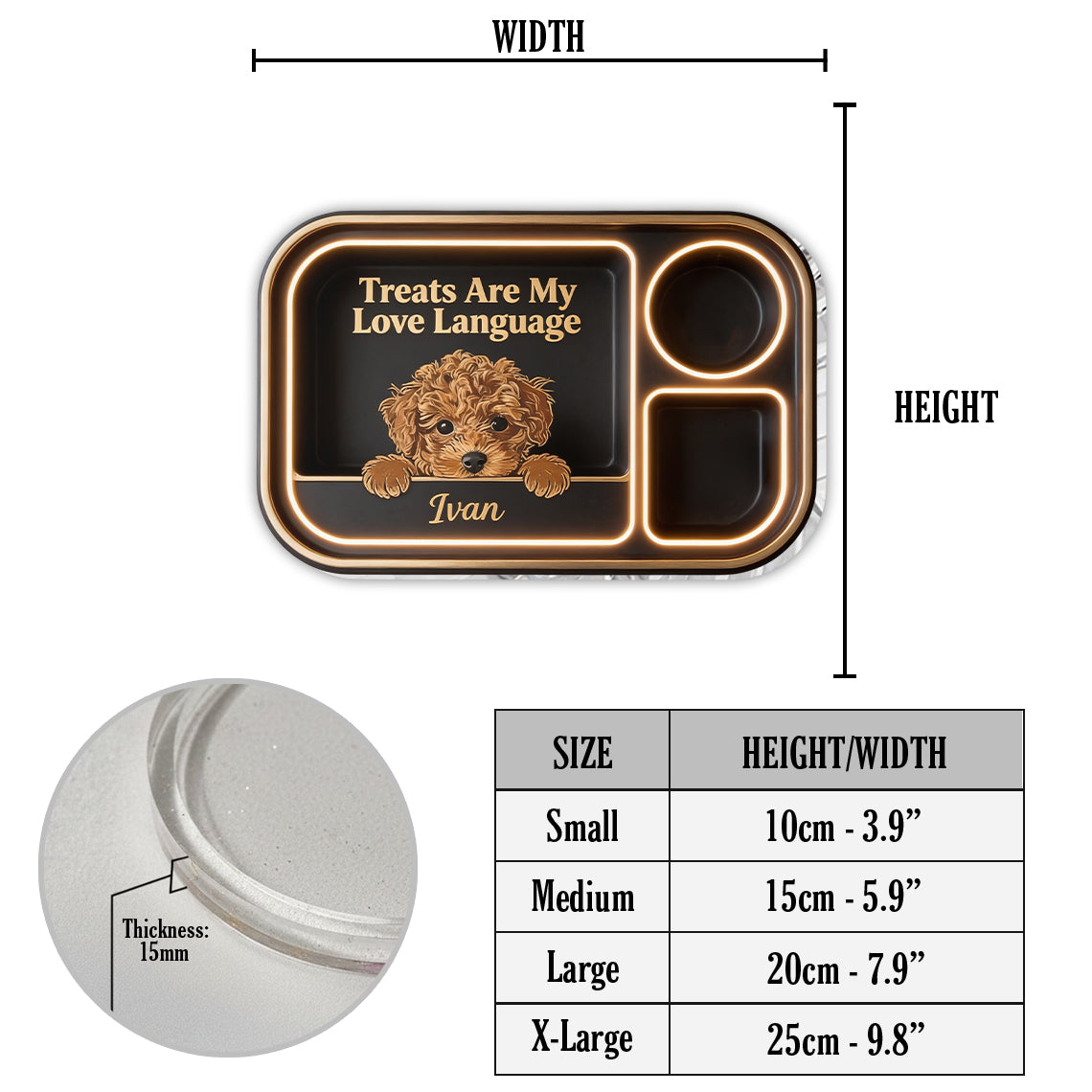 Treat Dealer - Personalized Dog Catch-All Tray