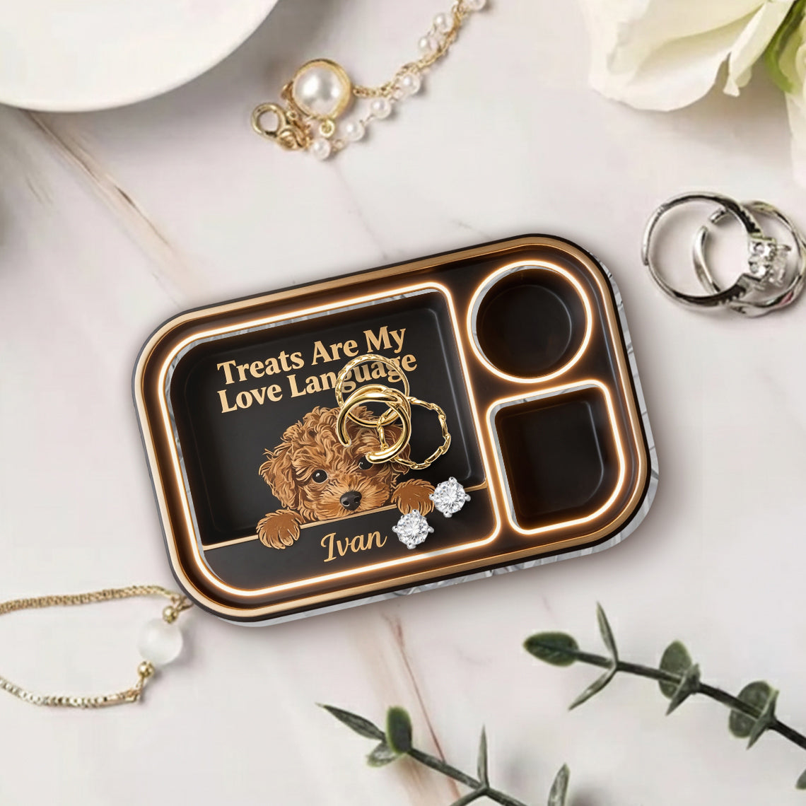 Treat Dealer - Personalized Dog Catch-All Tray
