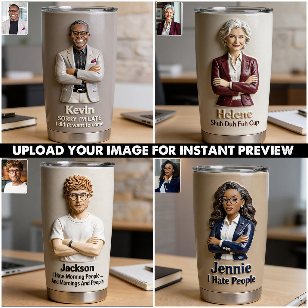 Social Battery Low - Personalized Colleague Tumbler