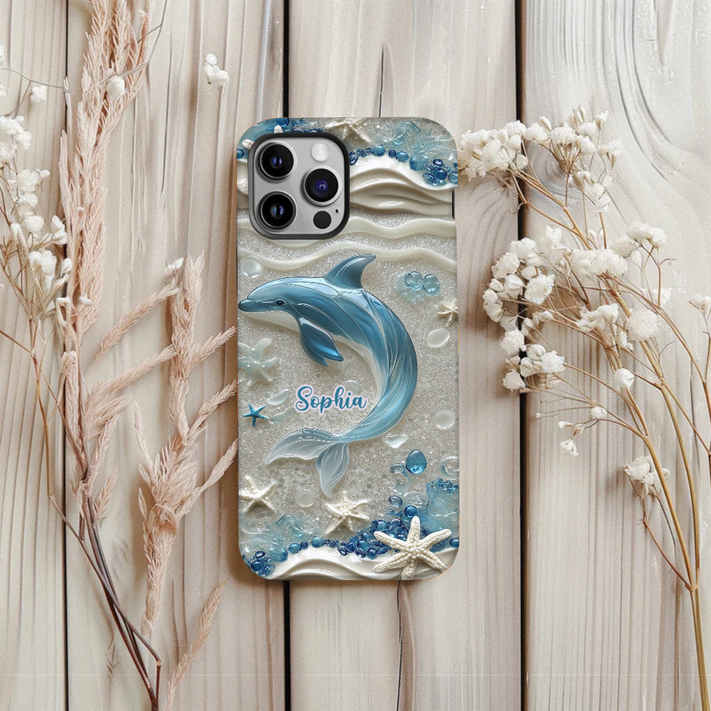 Love Dophins - Personalized Dolphin Full Print Phone Case