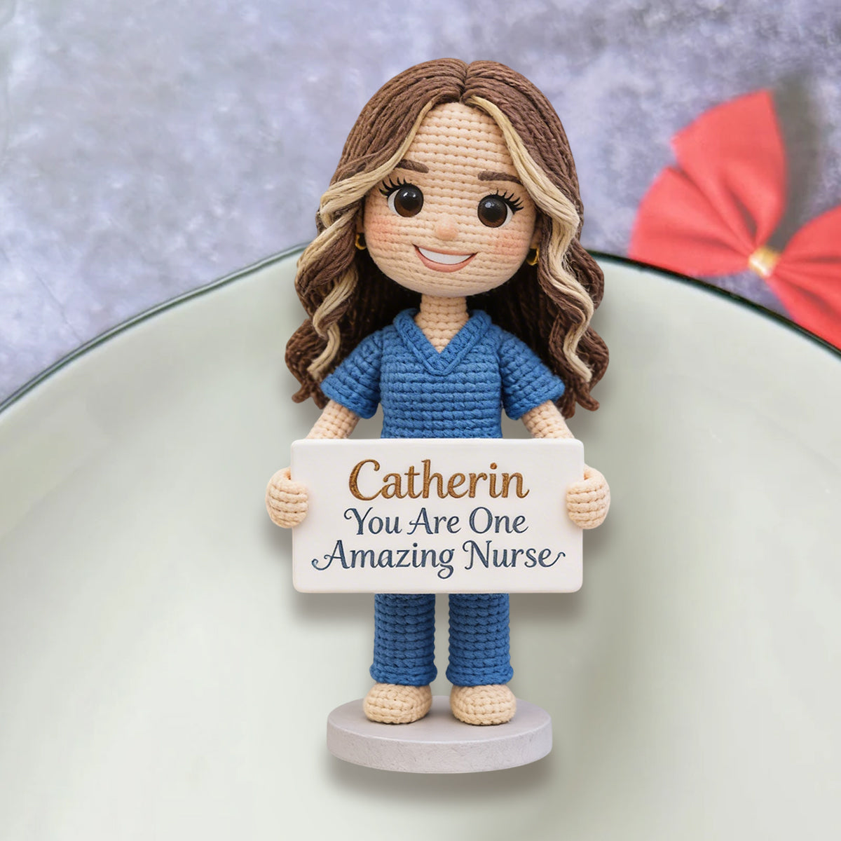 You Are One Amazing Nurse - Personalized Nurse Hand Knitted Figurine
