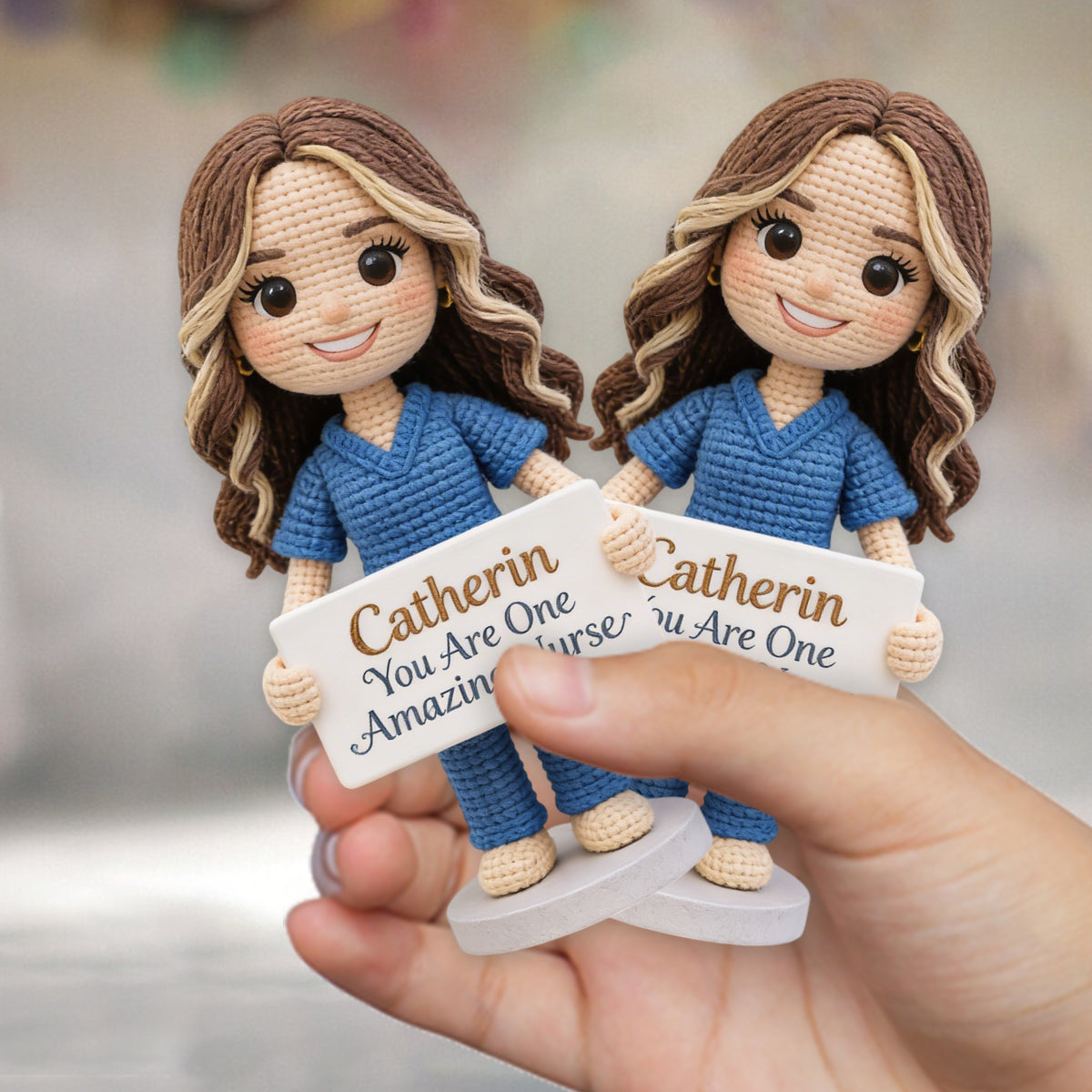 You Are One Amazing Nurse - Personalized Nurse Hand Knitted Figurine