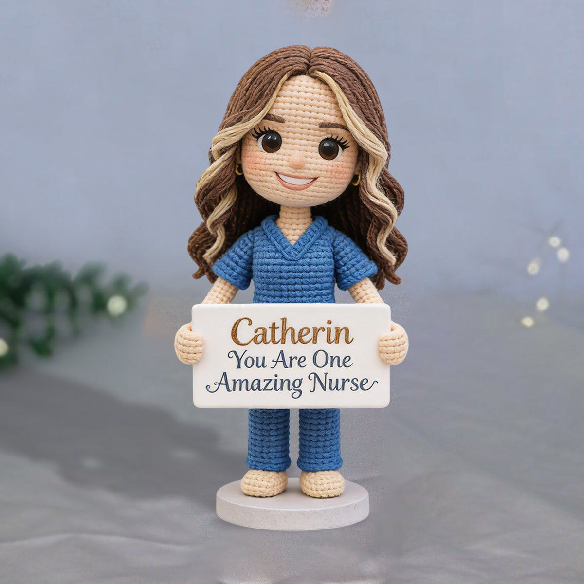 You Are One Amazing Nurse - Personalized Nurse Hand Knitted Figurine