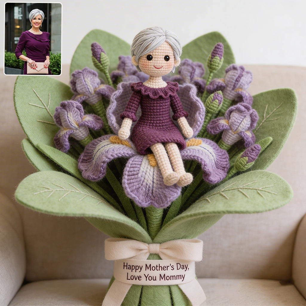 Unique Gift For Her/ Mom, Custom From Any Photo - Personalized Mother Premium Faux Fur Pillow