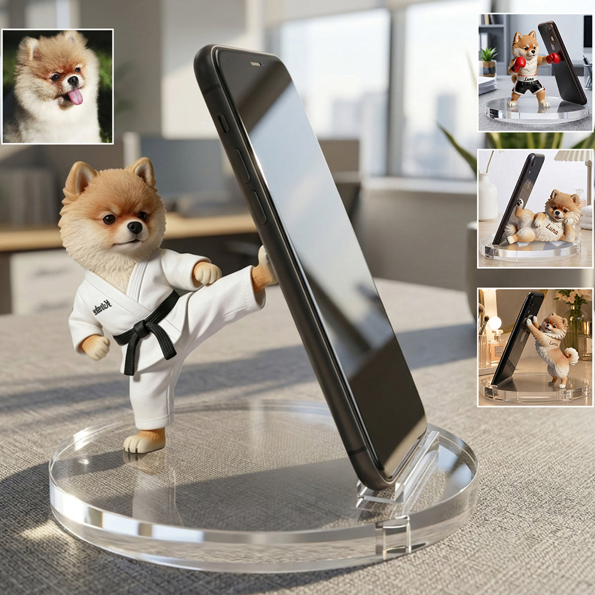 Unique Gift For Dog Lovers - Personalized Dog Phone/ Tablet Holder Stand