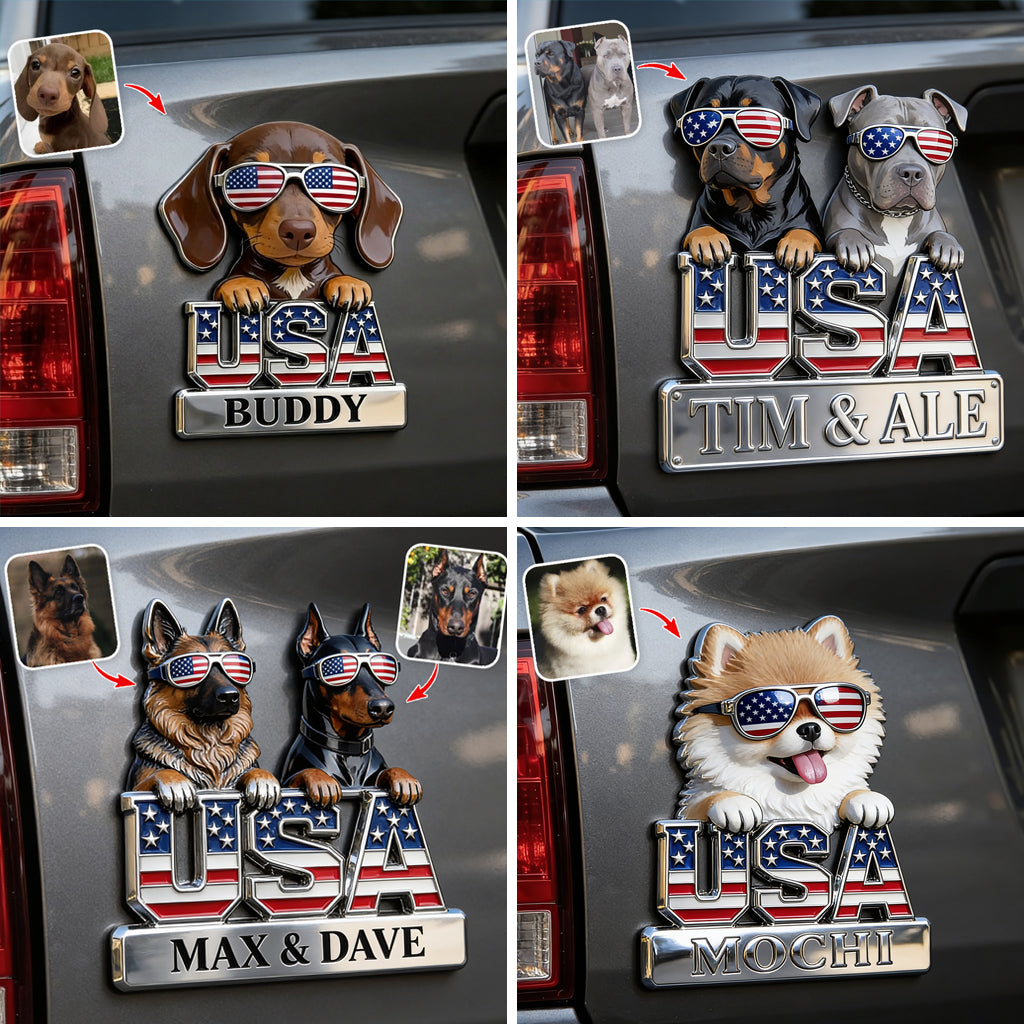 Patriotic Dog Owner - Personalized Dog Magnet