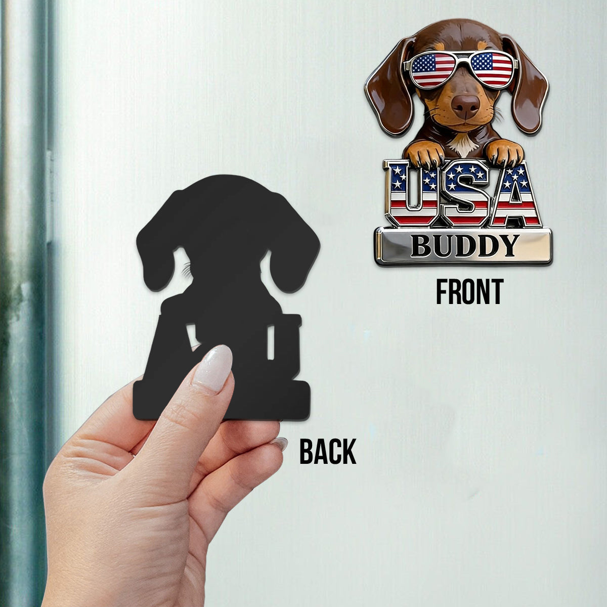 Patriotic Dog Owner - Personalized Dog Magnet