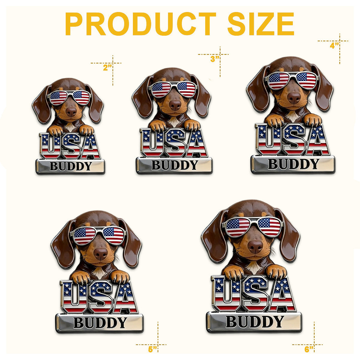 Patriotic Dog Owner - Personalized Dog Magnet