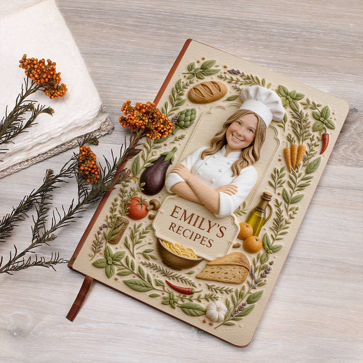 My Secret Recipes - Personalized Cooking Leather Journal