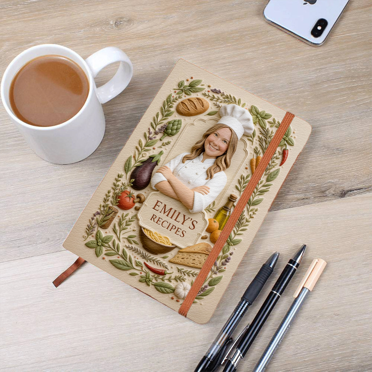 My Secret Recipes - Personalized Cooking Leather Journal