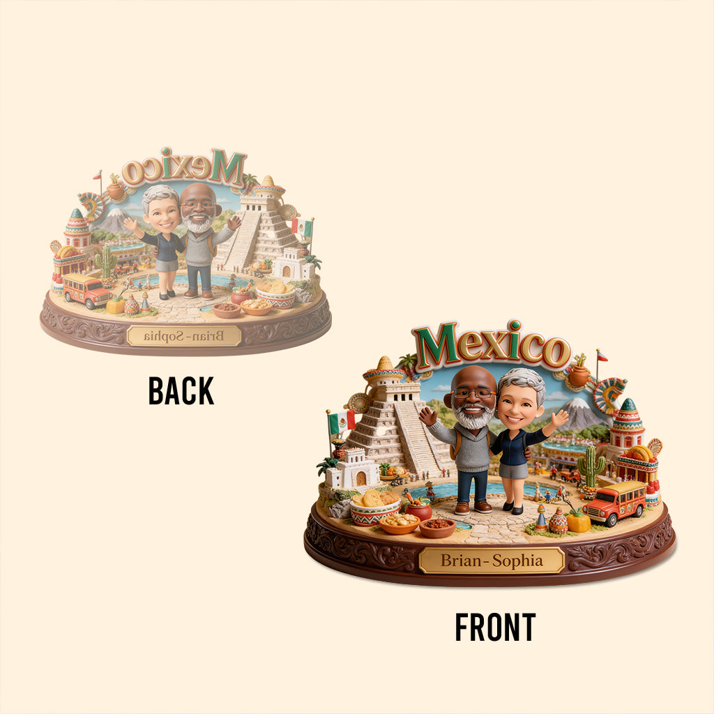 Our Travel Story - Any Photo, Any City - Personalized Travelling Custom Shaped Acrylic Plaque