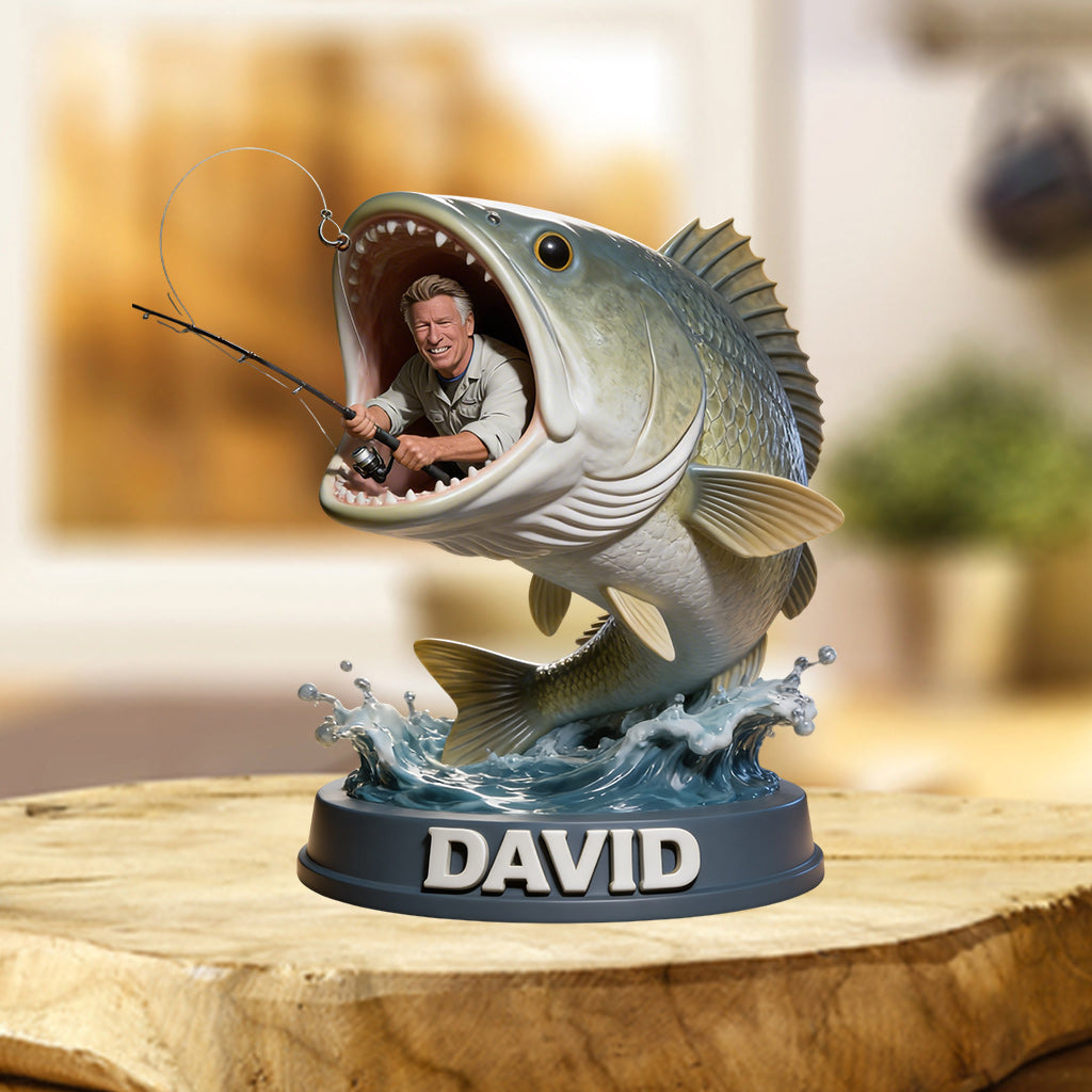 Love Fishing - Personalized Fishing Custom Shaped Acrylic Plaque