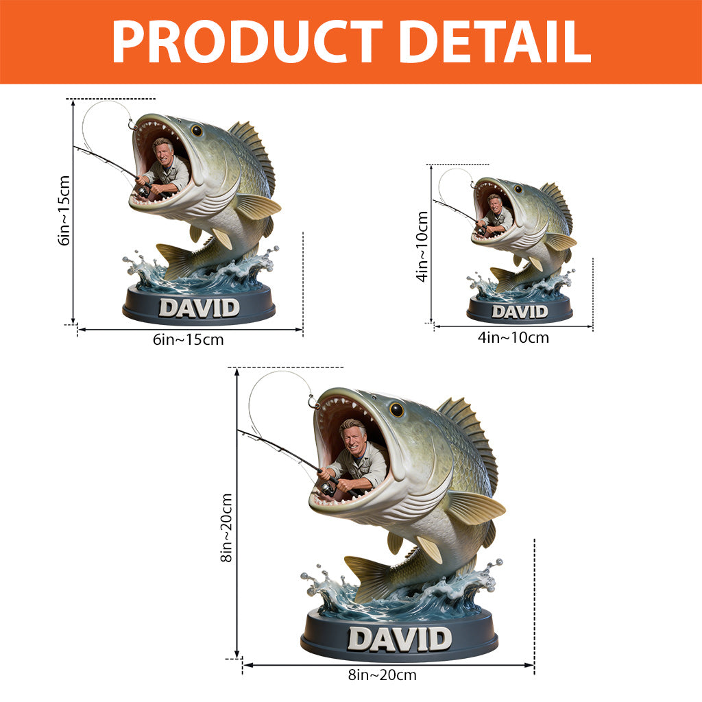 Love Fishing - Personalized Fishing Custom Shaped Acrylic Plaque