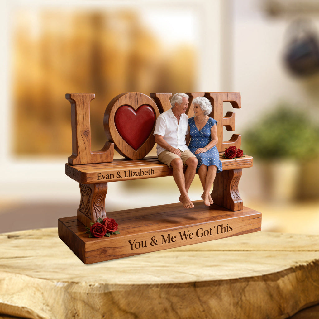 You & Me We Got This - Personalized Couple Custom Shaped Acrylic Plaque