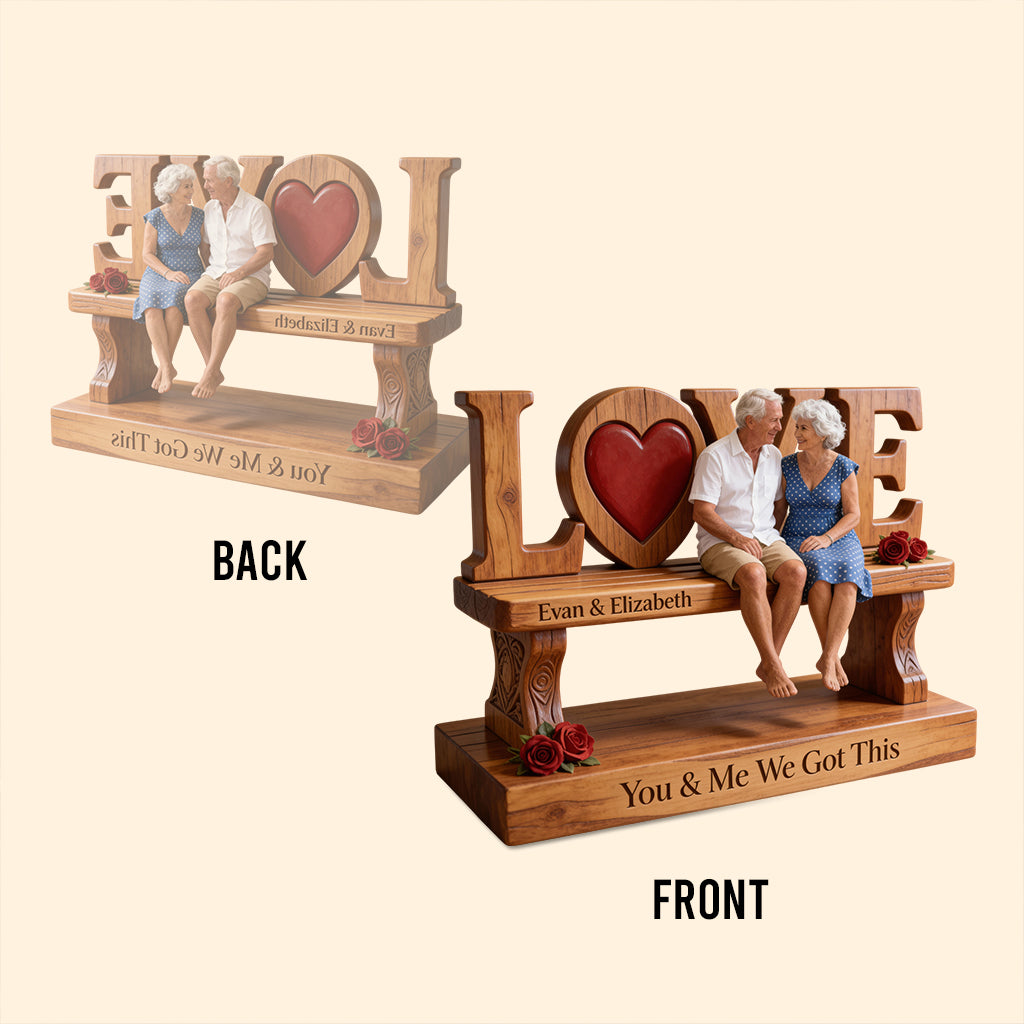 You & Me We Got This - Personalized Couple Custom Shaped Acrylic Plaque