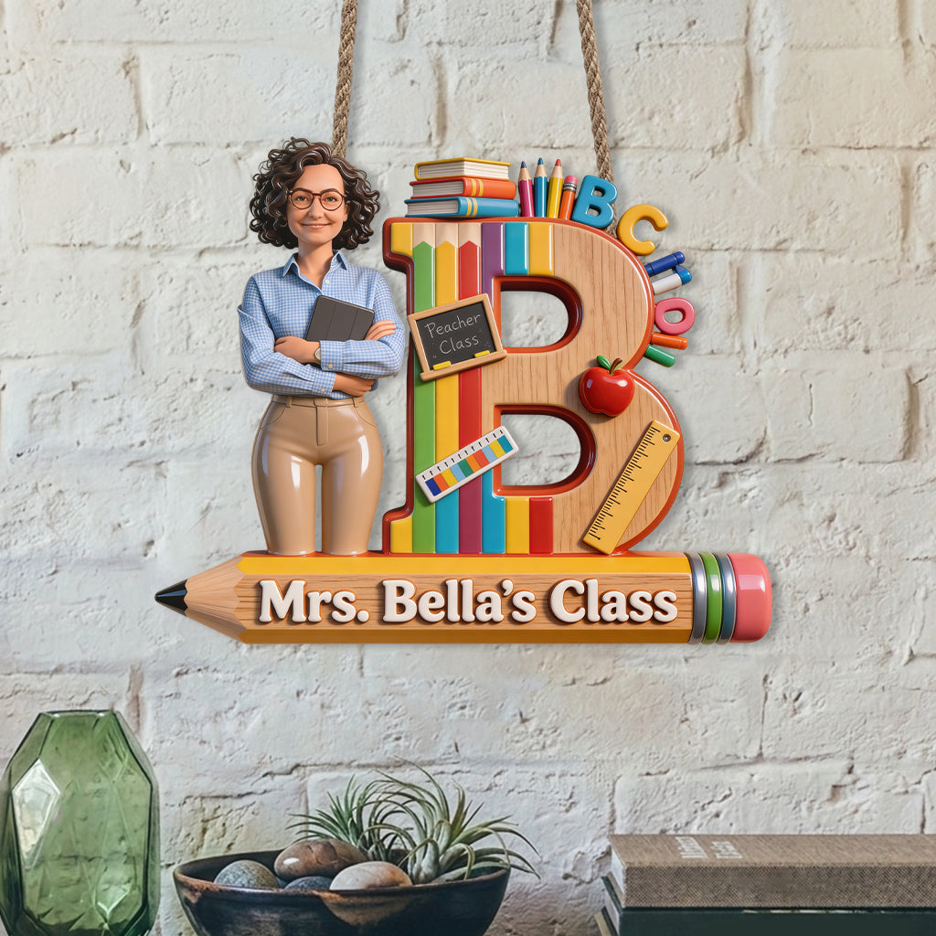 Teacher Gift Idea - Personalized Teacher Acrylic Sign